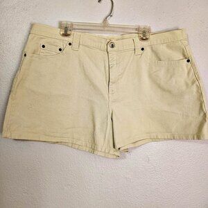 Faded Glory Women Plus Size Ivory Denim Casual Jeans Size 18